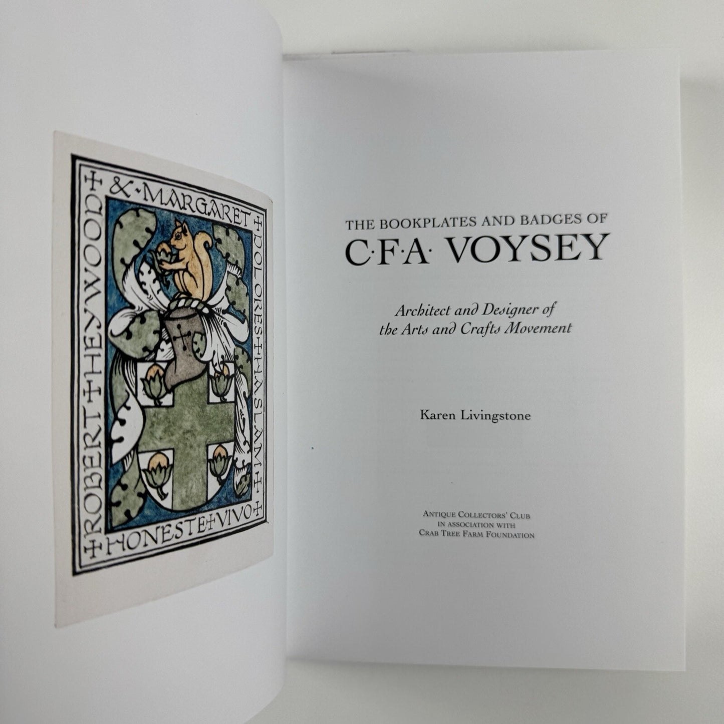 The Bookplates and Badges of C.F.A. Voysey by Karen Livingstone | Antique Collectors’ Club, 2011