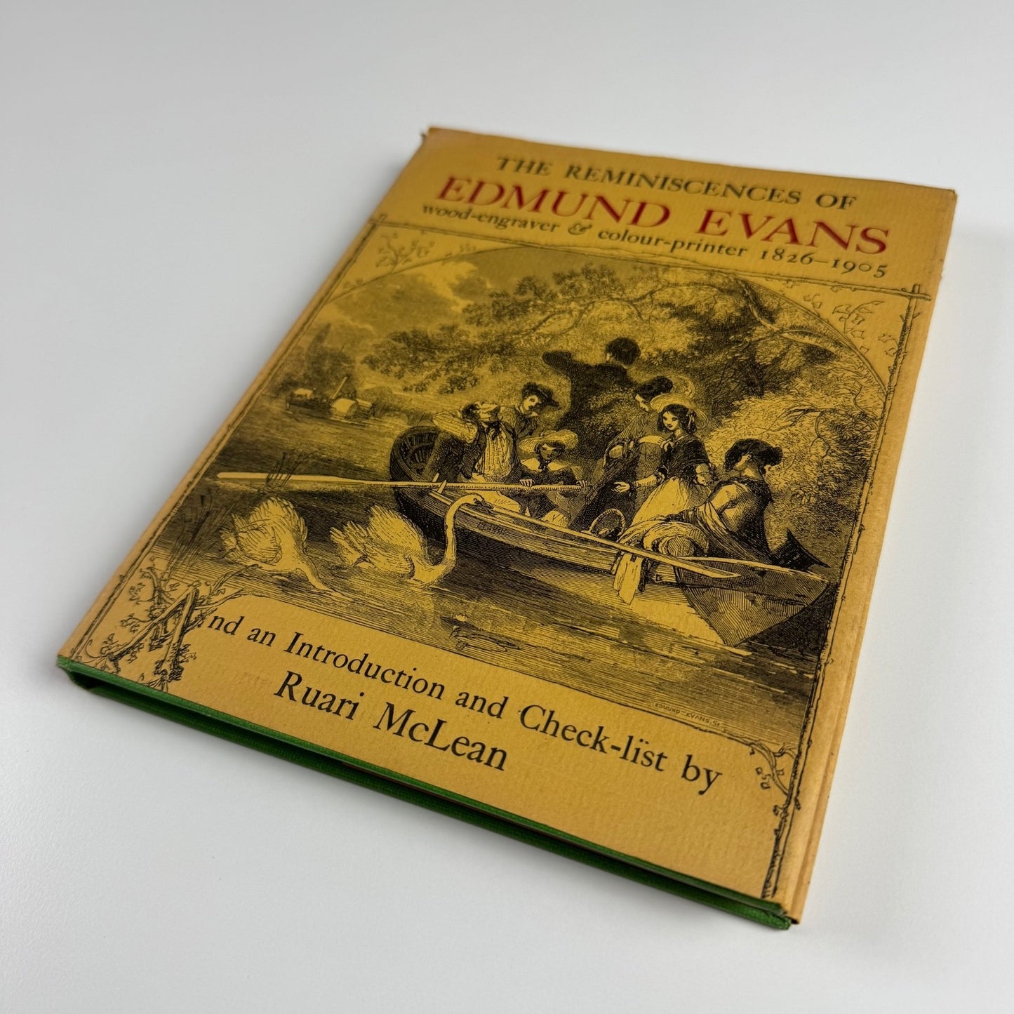 The Reminiscences of Edmund Evans Ruari McLean | Oxford, 1968 reprint | Inscribed by Harry Carter to George Buday
