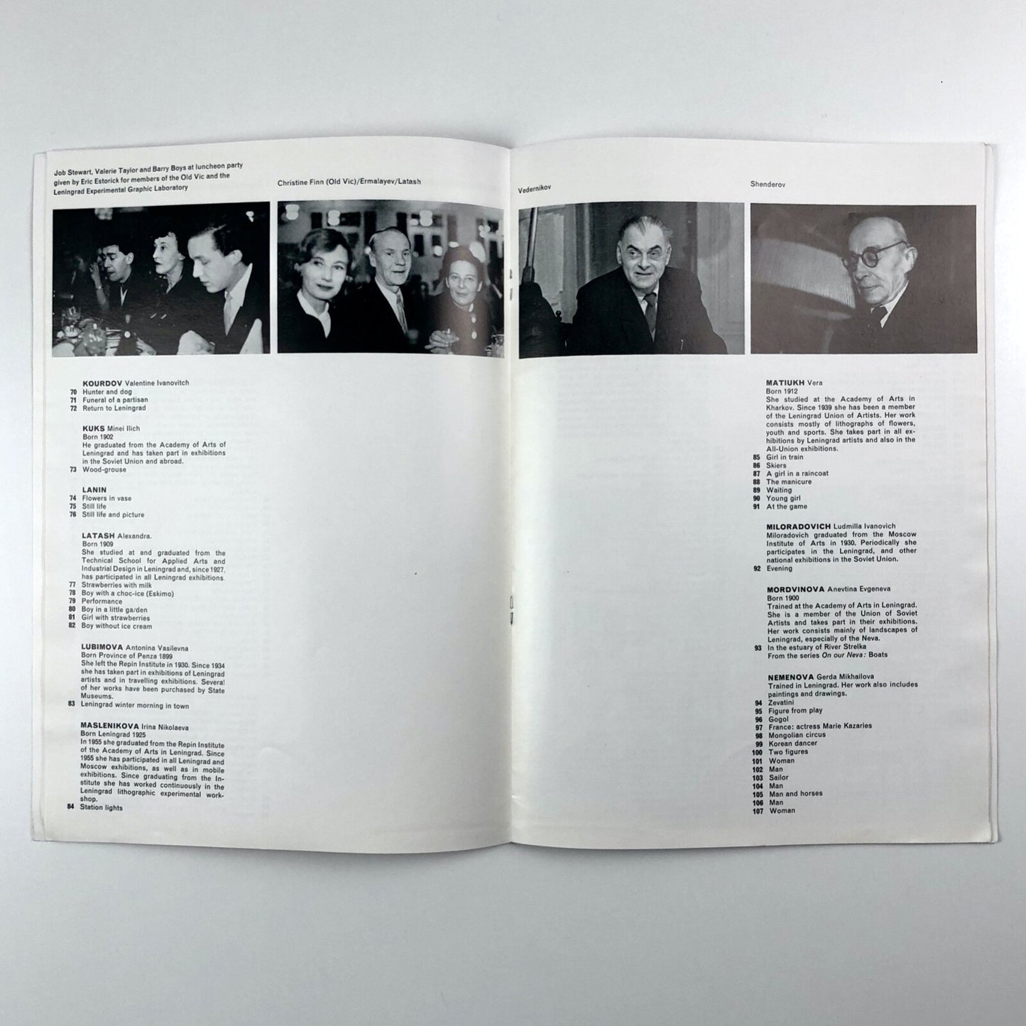 Lithographs by twenty-seven Soviet artists | Grosvenor Gallery catalogue, 1961