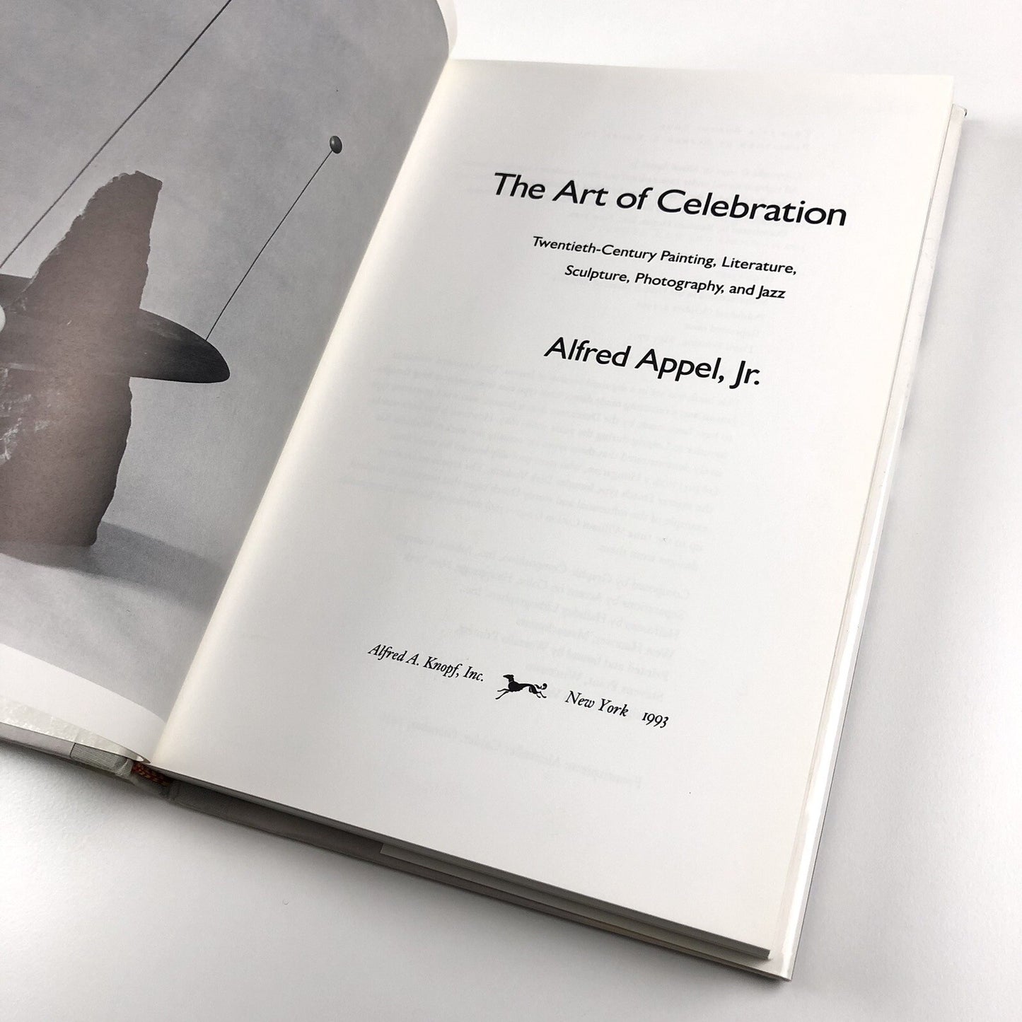 The art of celebration – Twentieth-century painting, literature, sculpture, photography, and jazz by Alfred Appel, Jr 1993