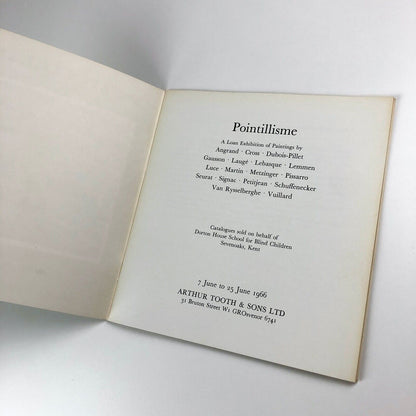 Pointillisme | Dorton House School exhibition | Arthur Tooth catalogue, 1966