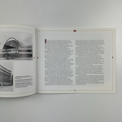 Promotional booklet Sir John Burnet Tait and Partners Celebrating 150 years 1986