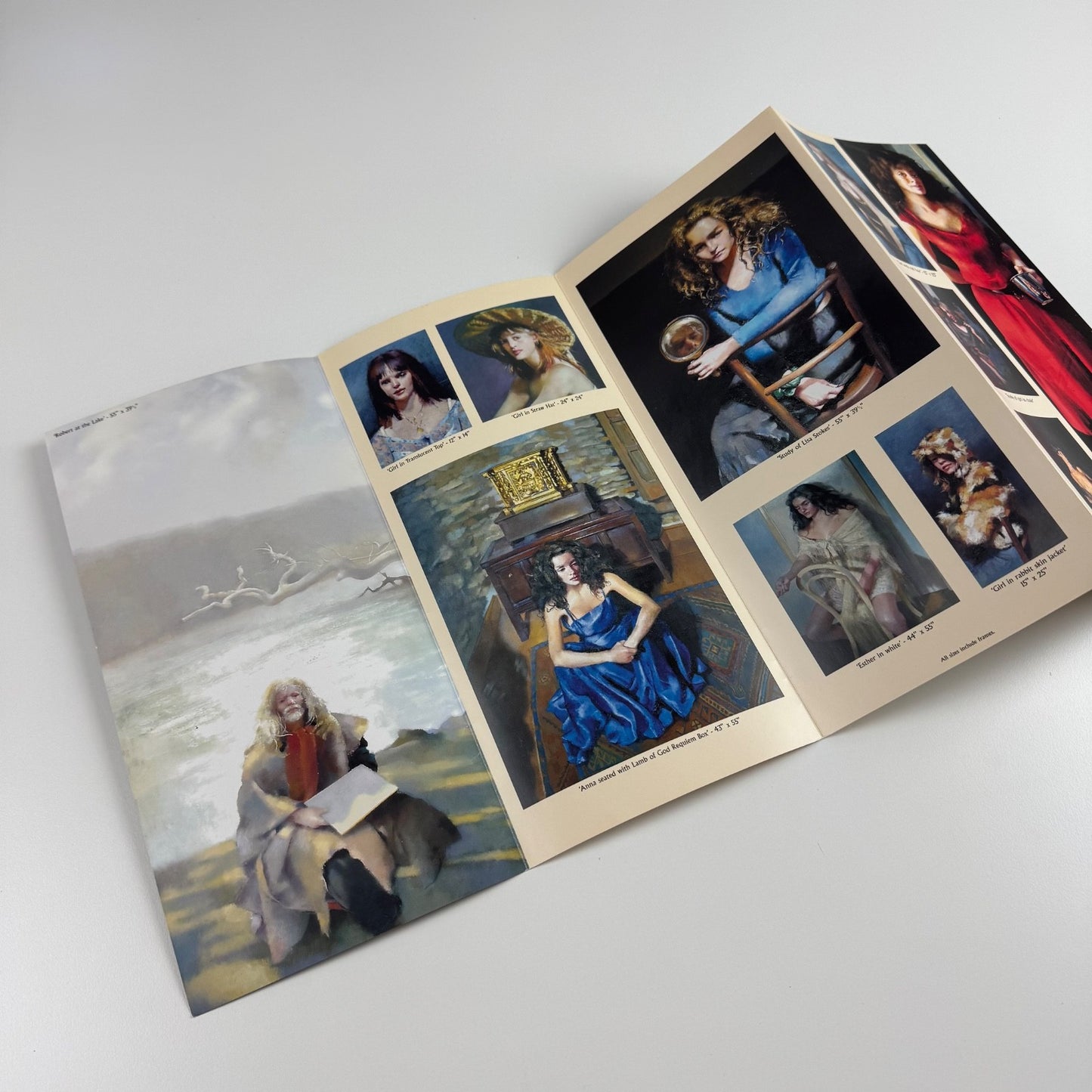 Folding card Robert Oskar Lenkiewicz. A Retrospective Triton Galleries 2003