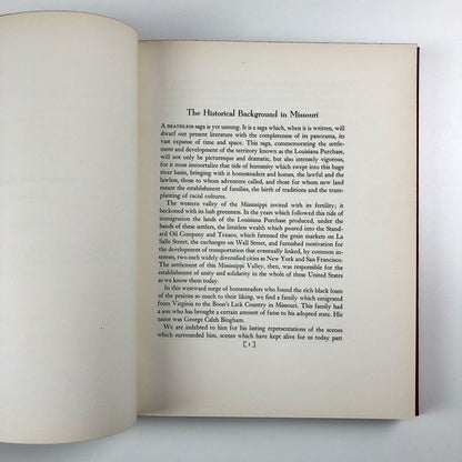 George Caleb Bingham of Missouri. The Story of An Artist by Albert Christ-Janer | Dodd, Mead & Co, New York, 1940
