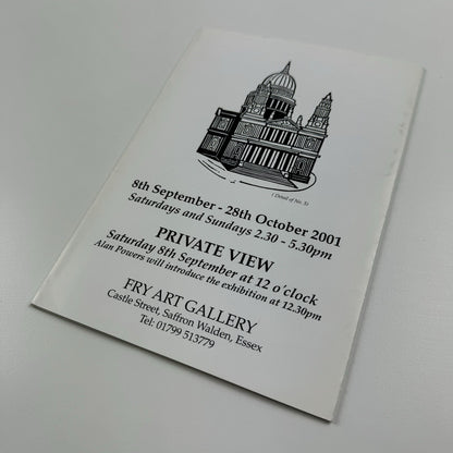 Folding card for [Edward] Bawden's London - Fry Art Gallery, Alan Powers 2001