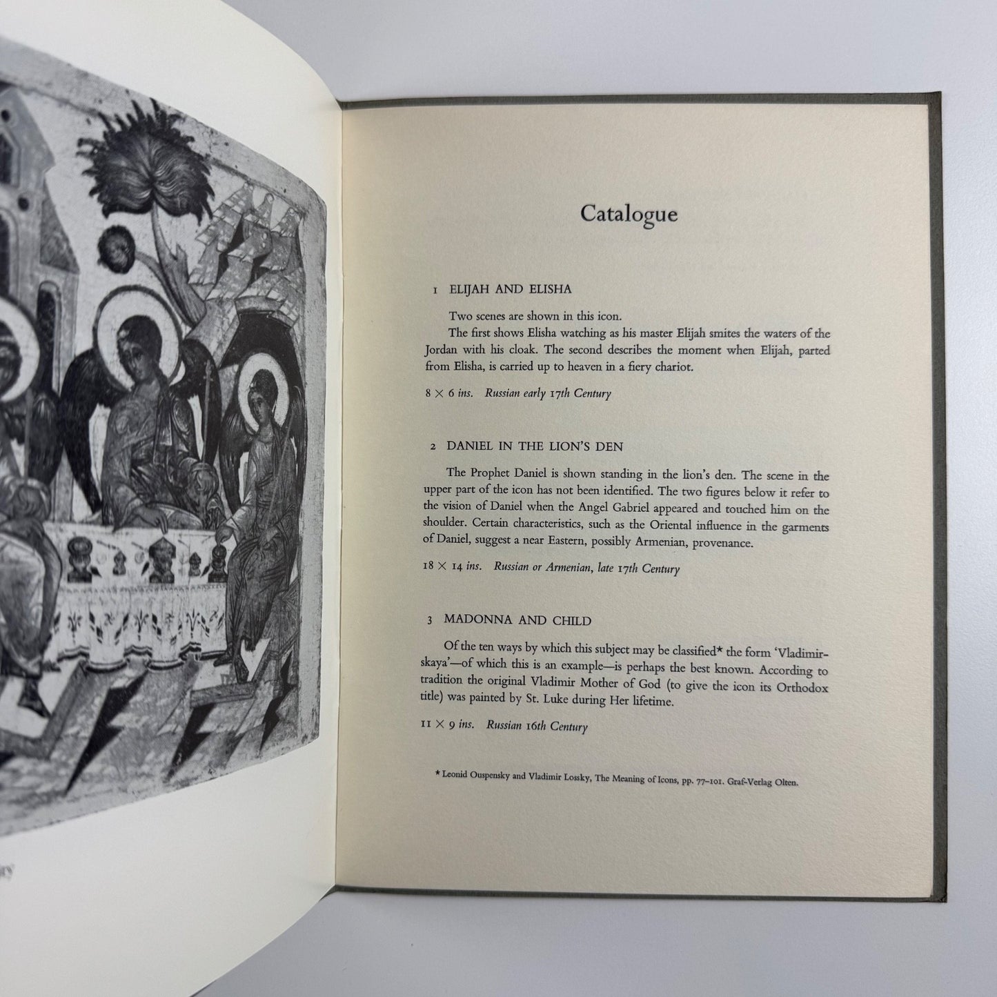 An exhibition of Icons | Temple Gallery, Knightsbridge 1962