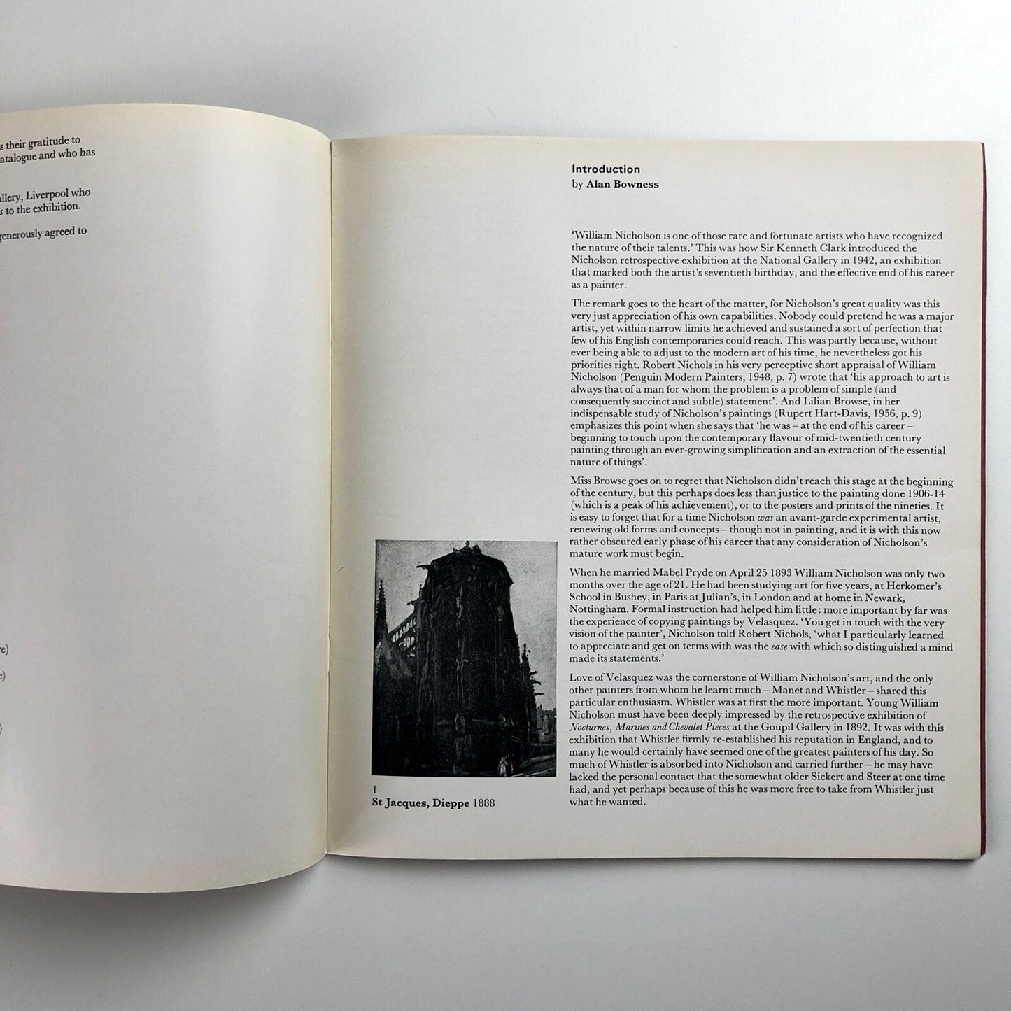 Sir William Nicholson 1872–1949 | Marlborough exhibition catalogue, March 1967