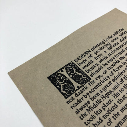 Printed keepsake – William Morris Society to Cambridge University Library | November 1990