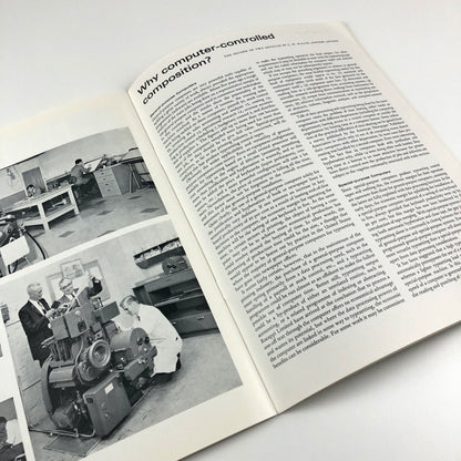 Monotype Newsletter 80 December 1966 | Includes filmsetting, Univers