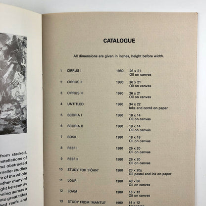 David Taborn – Paintings & Drawings | Nottingham University, Bluecoat Gallery 1981 | Catalogue and related ephemera