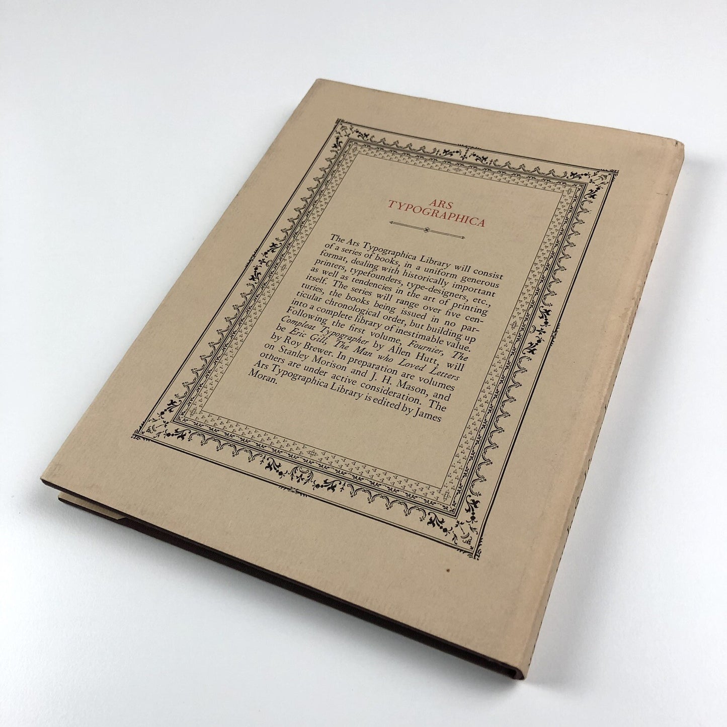 Fournier – the Compleat Typographer by Allen Hutt | Frederick Muller 1972