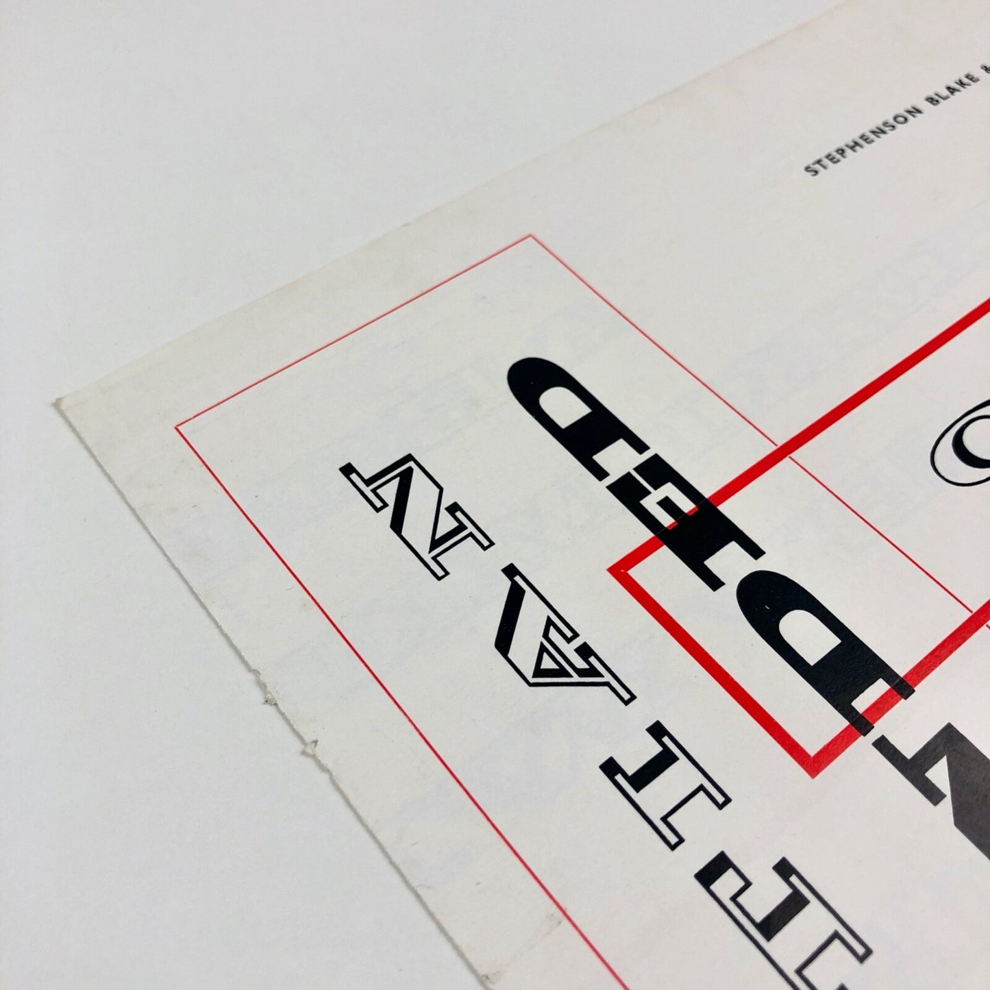 Egyptian Expanded Open | Stephenson Blake type specimen | Print in Britain, 1959