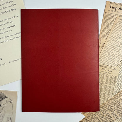Giovanni Battista & Giovanni Domenico Tiepolo Arts Council Gallery 1955 + private view invitation and typed press release
