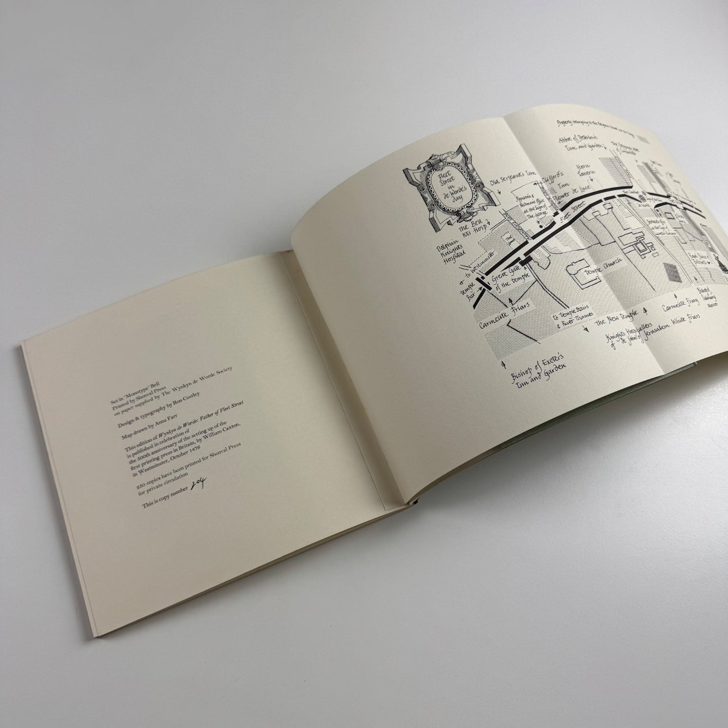 Wynkyn de Worde. Father of Fleet Street by James Moran Shenval Press keepsake | Presented by members of the Young Managing Printers USA Study Group October 1977 | British Printing Industries Federation