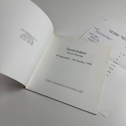 David Inshaw Recent Paintings | Theo Waddington Fine Art, 1998 + price list