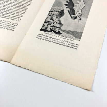 Prospectus for The Comical History of the States and Empires of the World of the Moon by Cyrano de Bergerac | The Blackamore Press, 1930