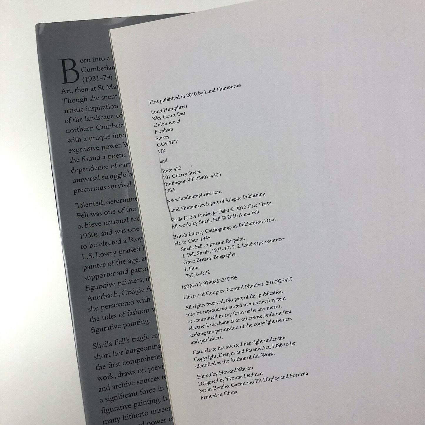 Sheila Fell: A Passion For Paint, by Cate Haste | Lund Humphries, 2010