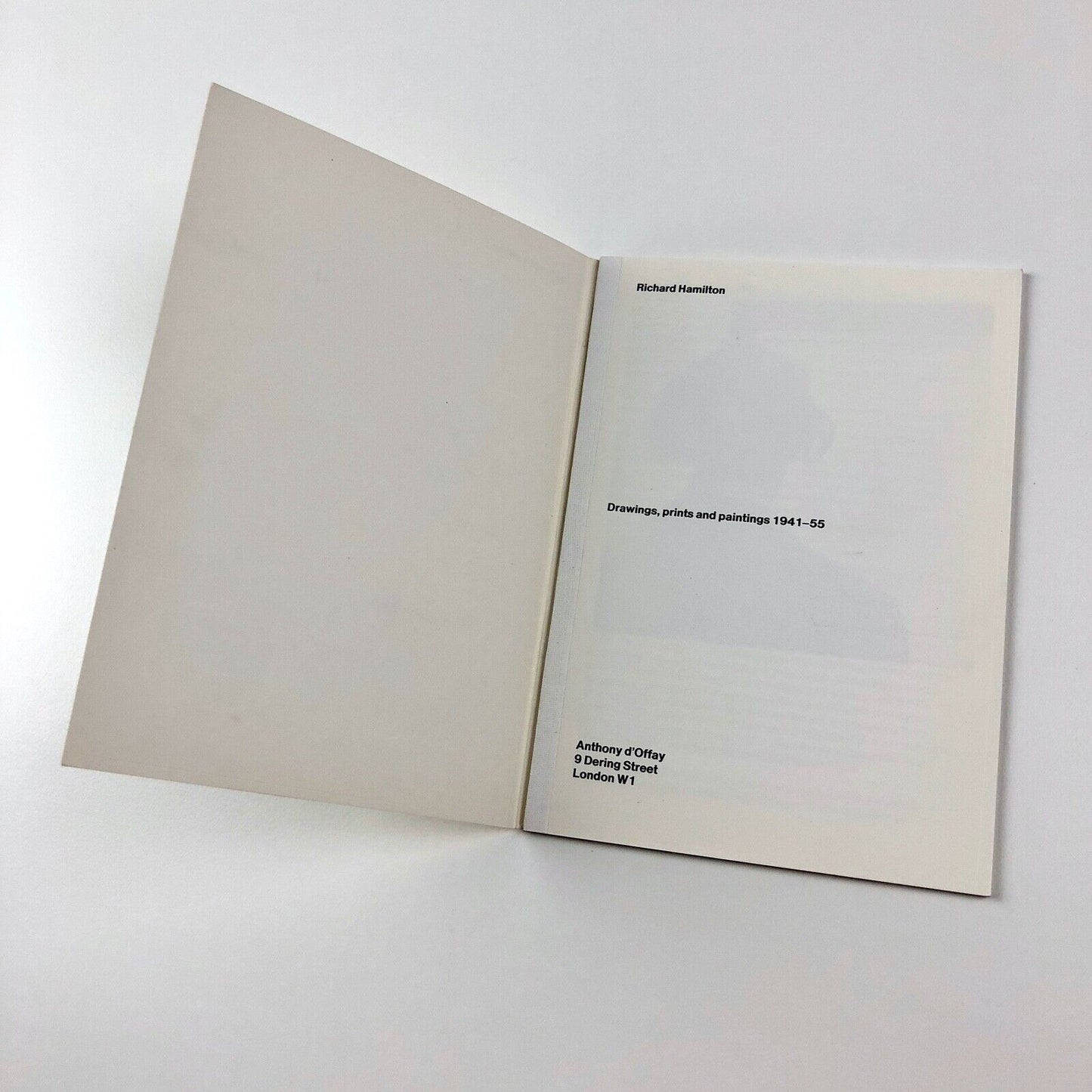 Richard Hamilton – Drawings, prints... 1941–55 | Anthony d'Offay catalogue booklet, 1979