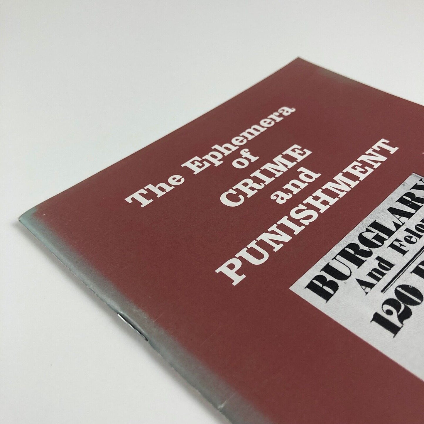 The Ephemera of Crime and Punishment by Maurice Rickards | Ephemera Society, 1983