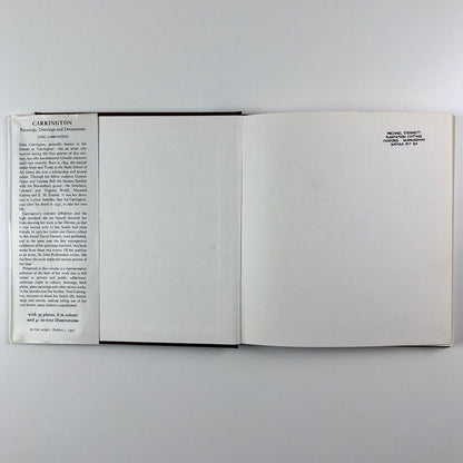 Carrington – Paintings, Drawings and Decorations by Noel Carrington | Thames & Hudson revised edition, 1980