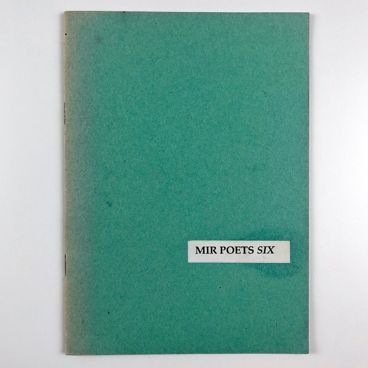 Significant Wreckage. Mir Poets Six by Iain Sinclair | Words Press, 1988 | signed 23/75