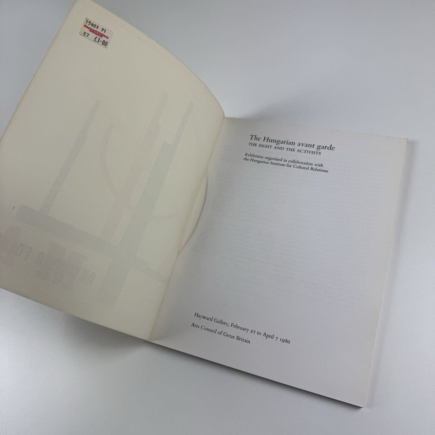The Hungarian avant garde. The eight and the activists | Arts Council catalogue, 1980