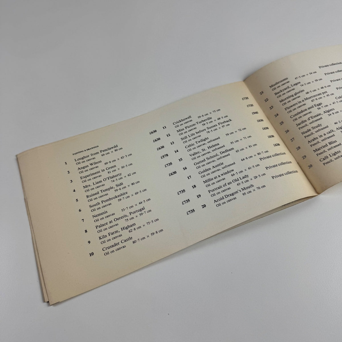 Leaflet/catalogue Sir Cedric Morris | The Minories Colchester / Colchester Art Society, 1980