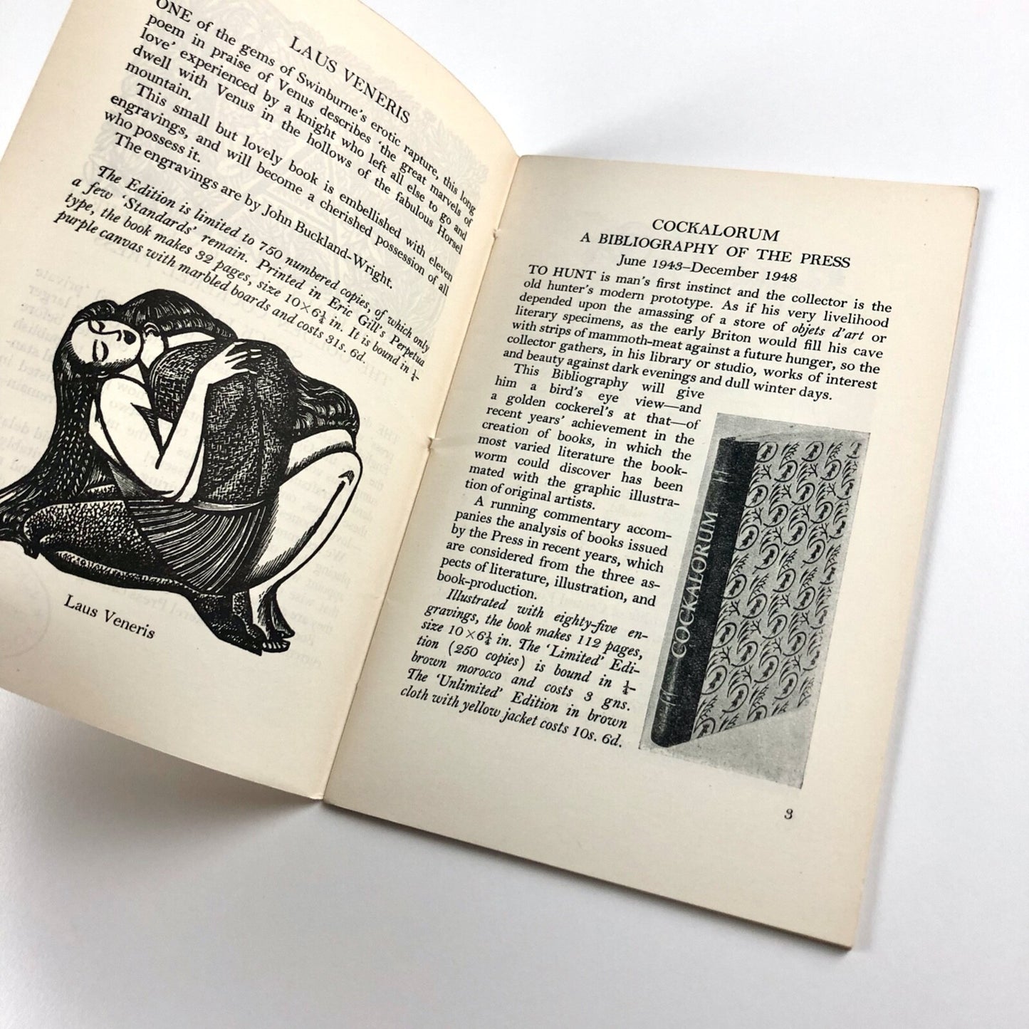 A Thing of Beauty is a Joy Forever Golden Cockerel Press stock list c.1955