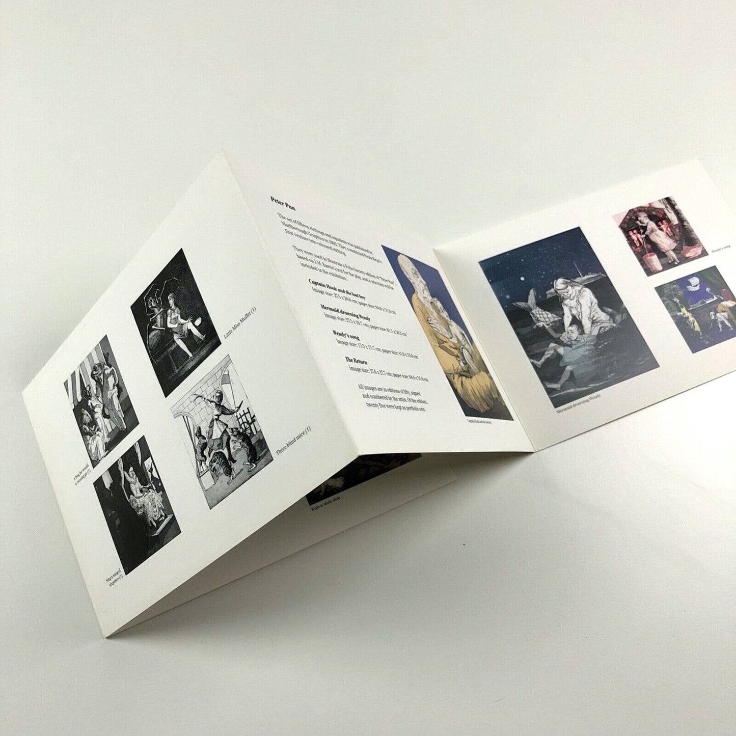 Folding card and related leaflet for Paula Rego. The Poor Dog was Laughing | Marlborough Graphics, 1994