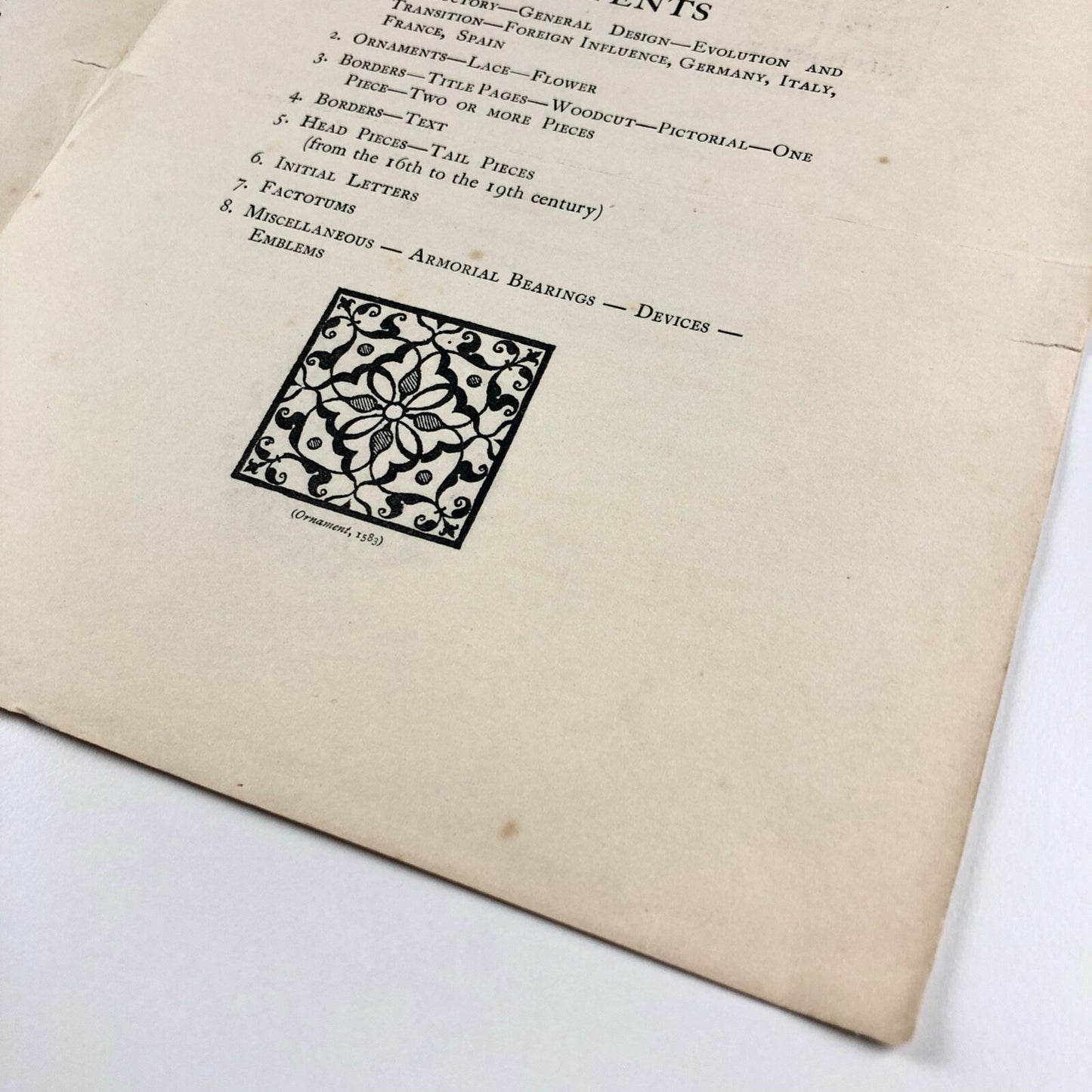 Prospectus for English Printers’ Ornaments Henry R. Plomer | Grafton & Co 1923
