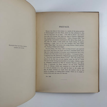 Three Sunsets and Other Poems by Lewis Carroll | Macmillan, 1898 | bookplate and inscription for Nancy Marsh