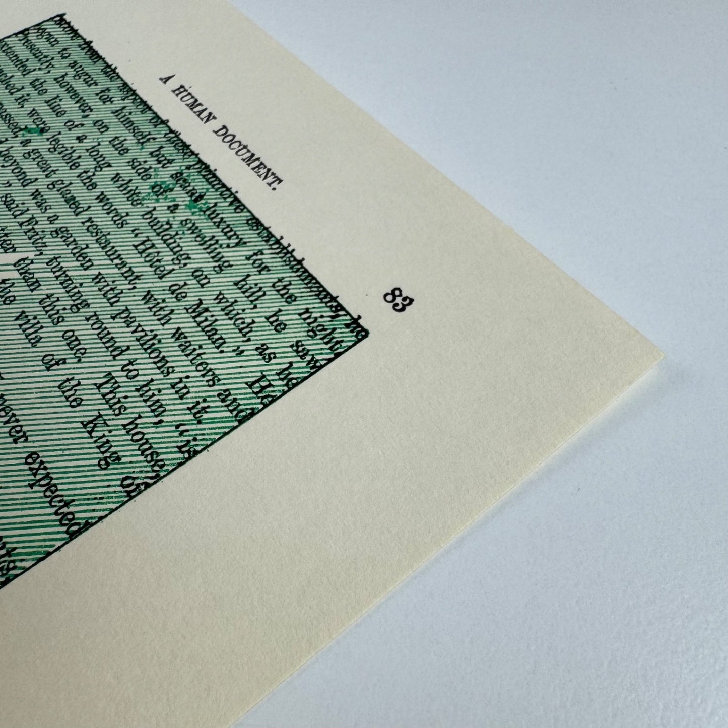 A Humument page 83 'and then came' by Tom Phillips | The Tetrad Press, 1970