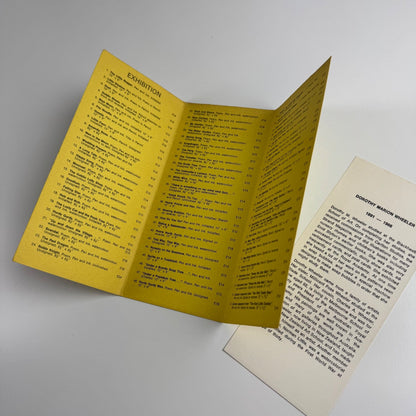 An exhibition of illustrations by Dorothy M. Wheeler 1891-1966 | Leva Gallery, presumably 1966