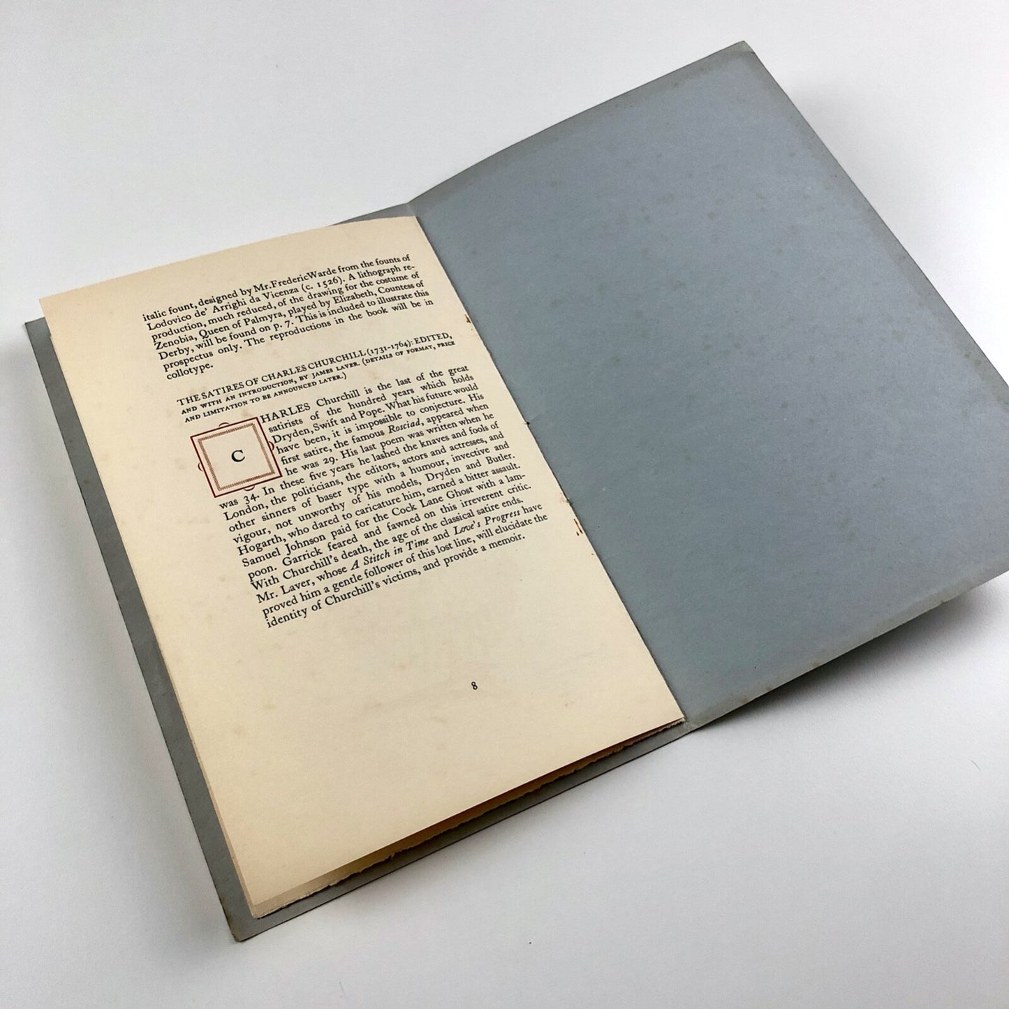 The first prospectus of The King’s Printers’ Editions 1930 Eyre & Spottiswoode