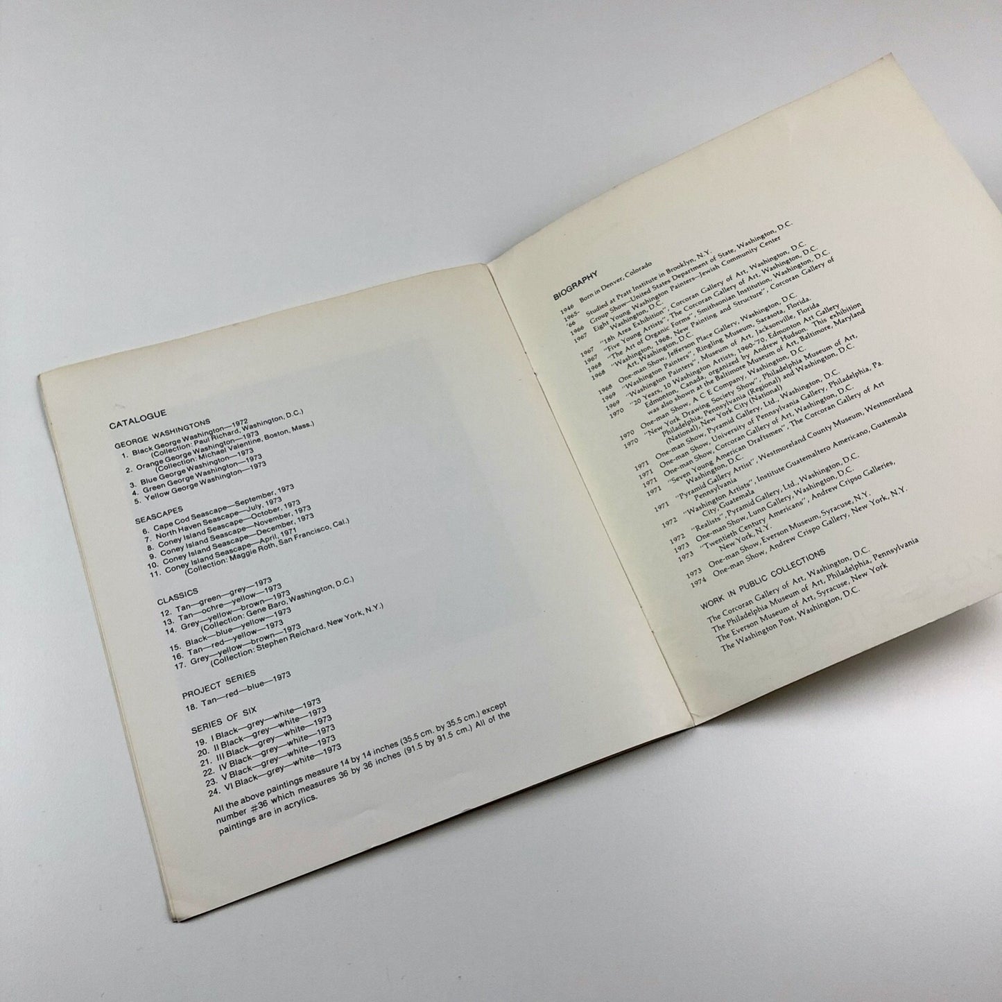 Michael Clark | Andrew Crispo Gallery, New York | January-February 1973