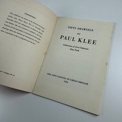50 Drawings by Paul Klee. Collection of Curt Valentin New York | Arts Council, ICA 1954