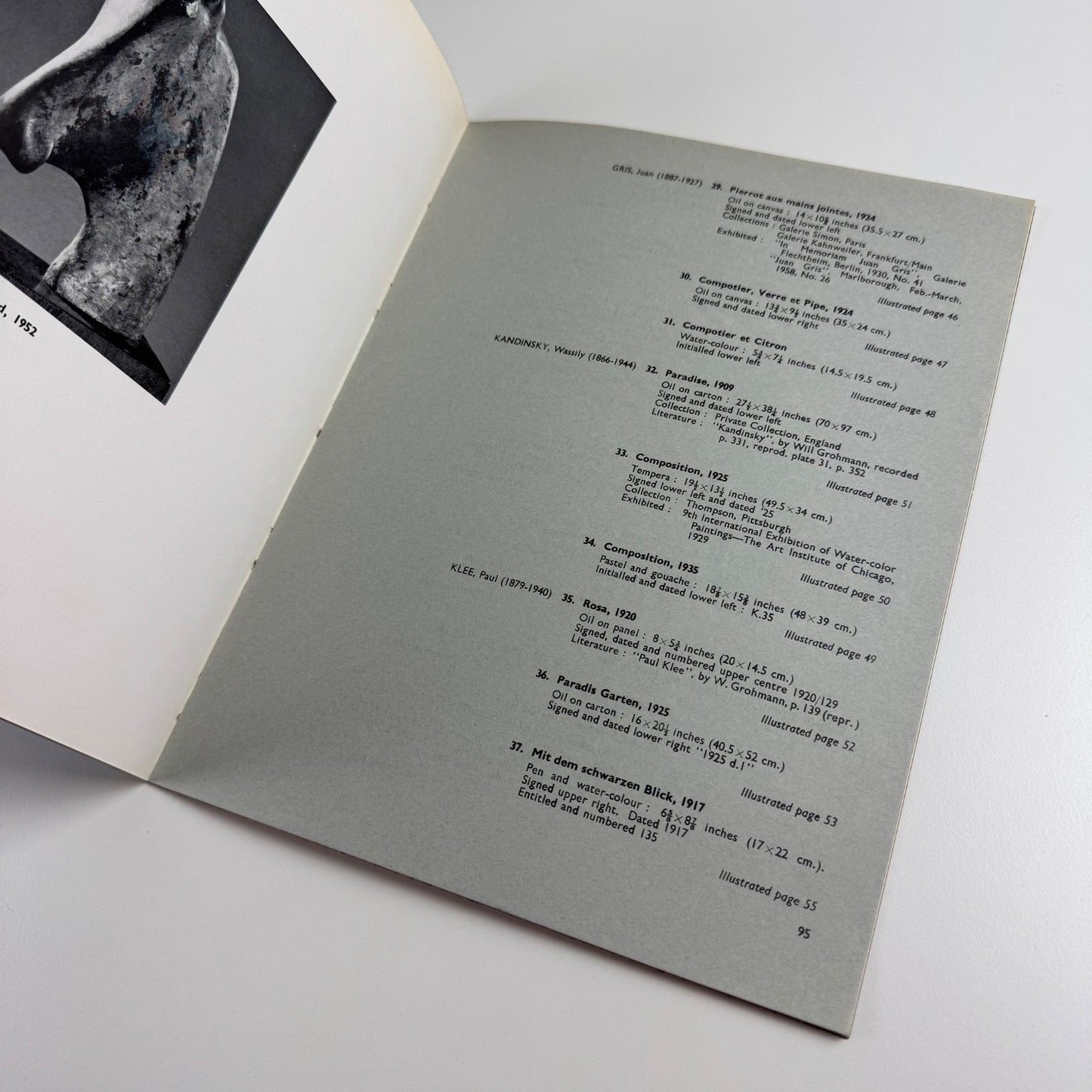 XIX & XX century European masters Paintings Drawings Sculpture Marlborough 1959