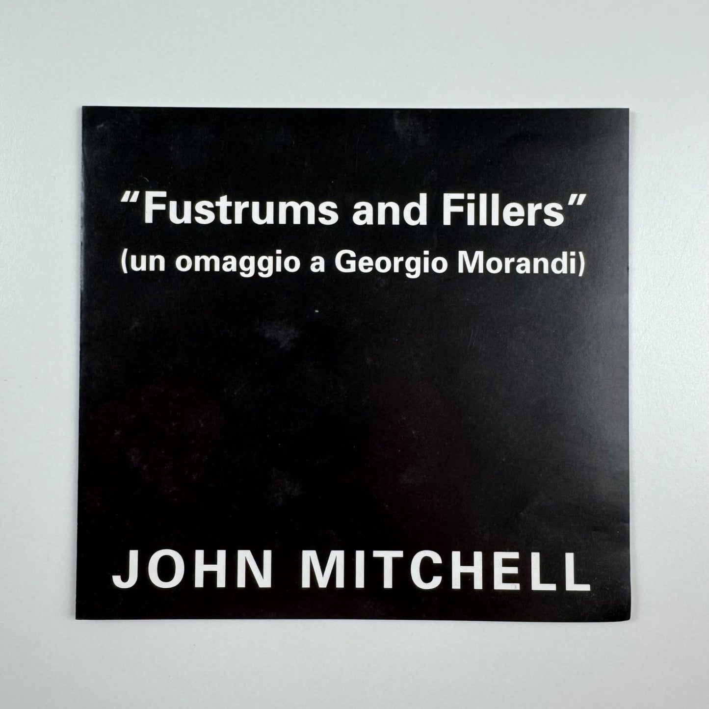 Private view invite “Fustrums and Fillers" Georgio Morandi John Mitchell 1994 signed