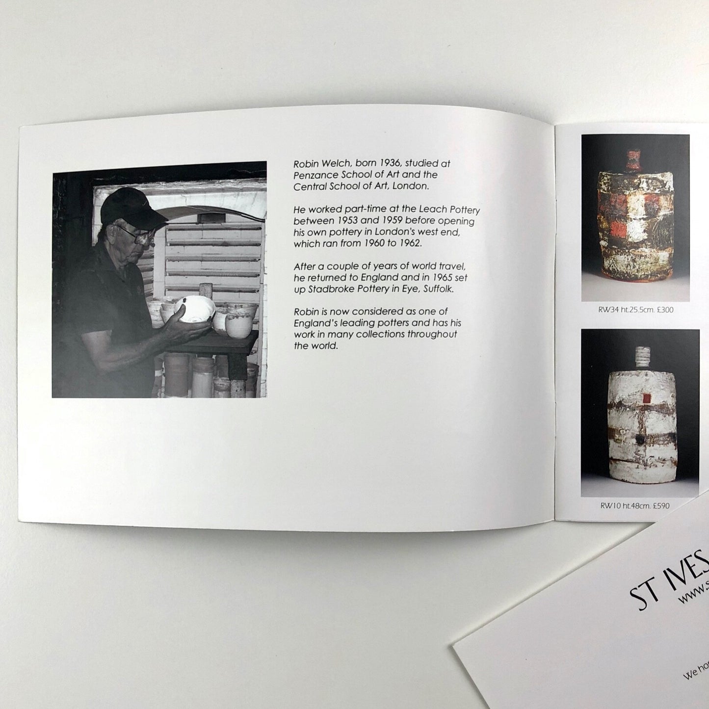 Roy Ray & Robin Welch | St Ives Ceramics exhibition leaflet