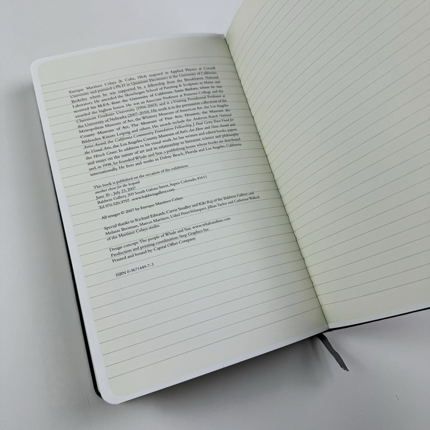 Enrique Martínez Celaya: Another Show for the Leopard Baldwin Gallery | 2007 exhibition catalogue