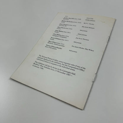 Leaflet for Portrait Award 1985 John Player Special | National Portrait Gallery