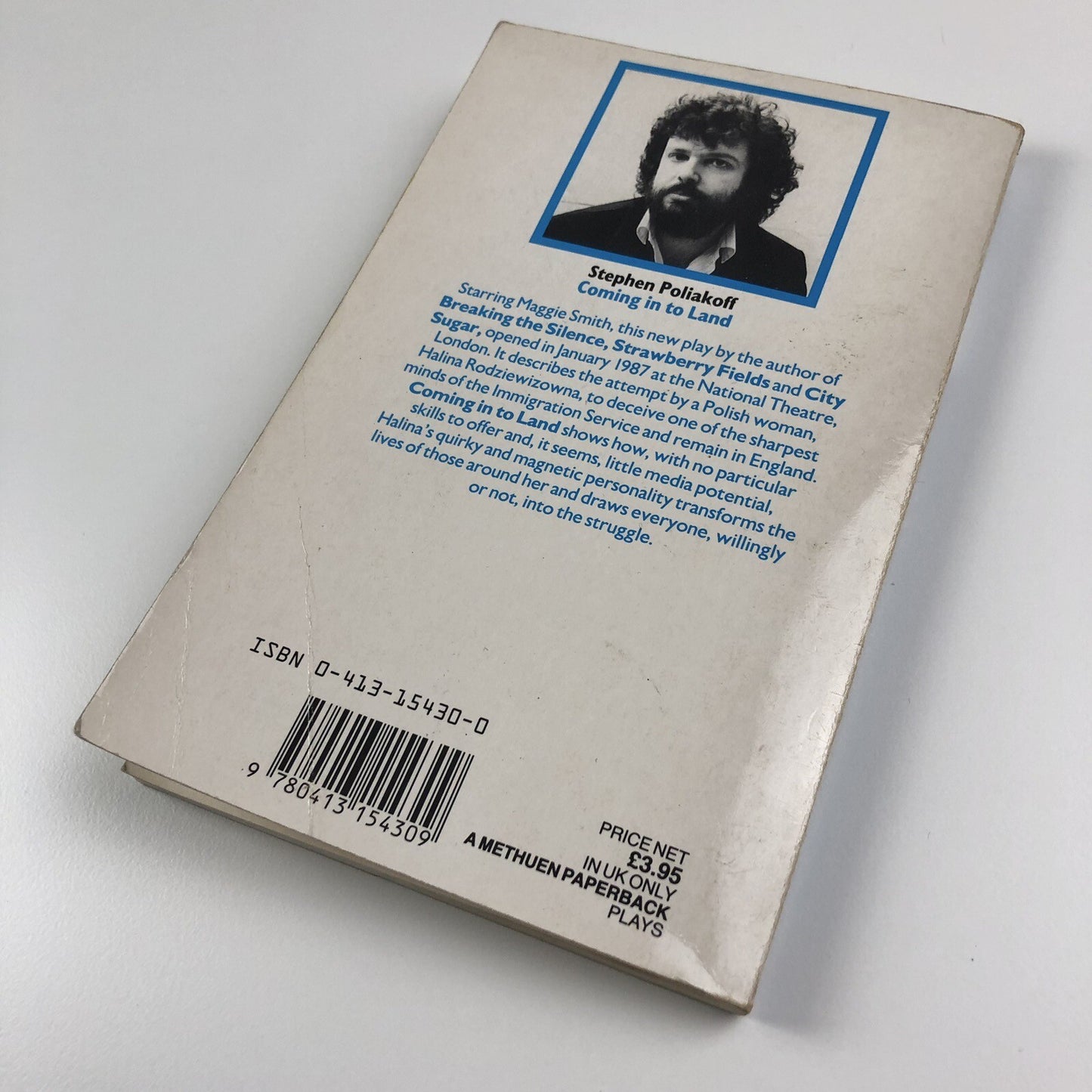Coming in to Land by Stephen Poliakoff | Methuen, 1986 signed