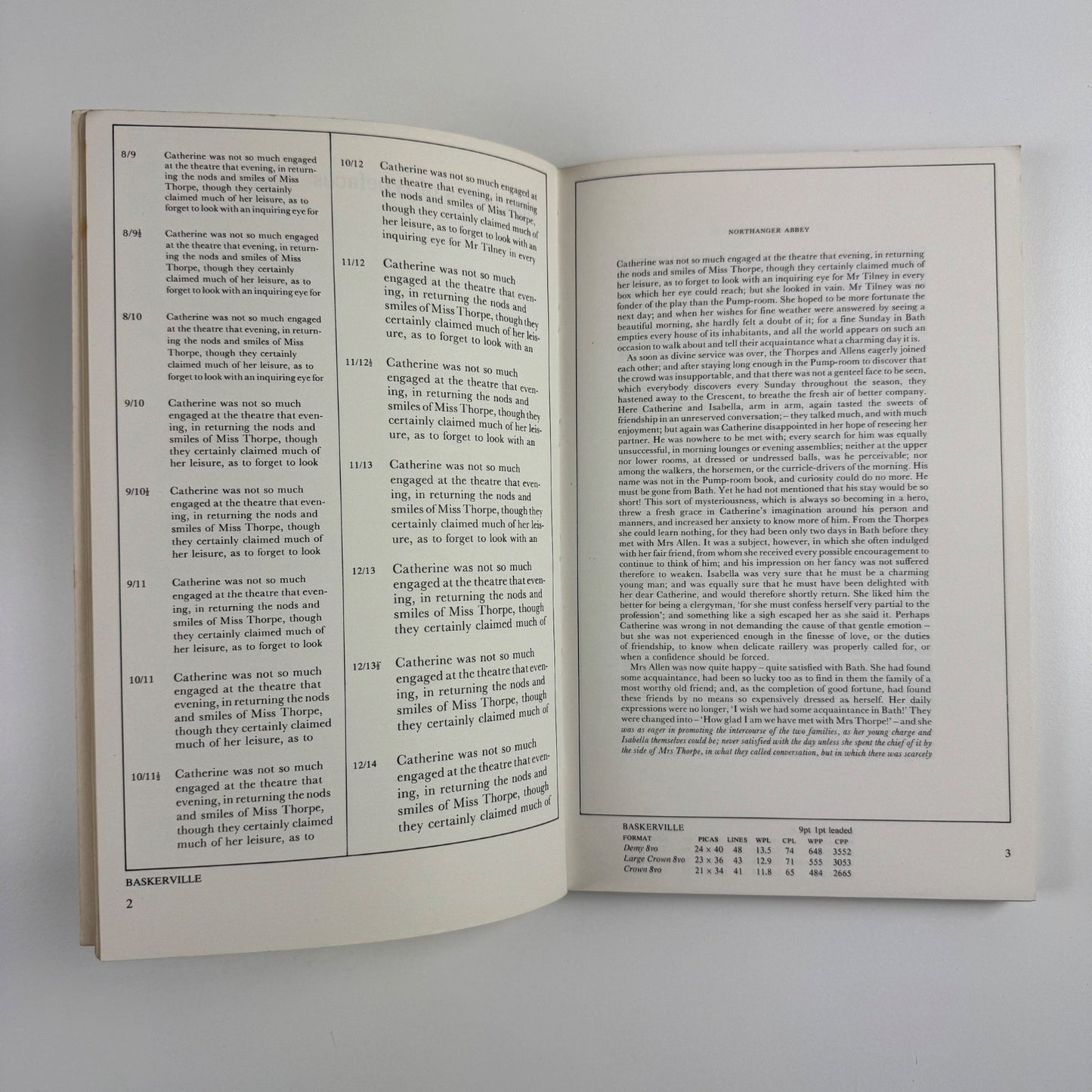 Type for the book page at the Pitman Press ed Leonard Chave Hamish Hamilton 1984