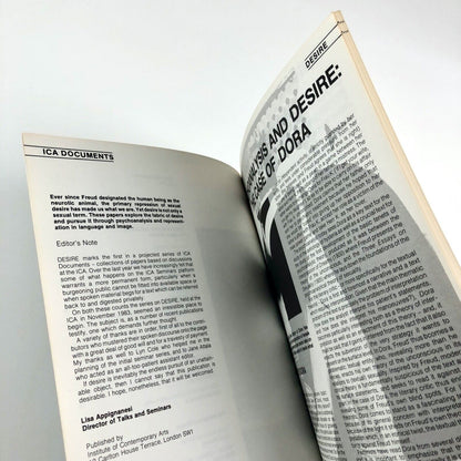 ICA Documents 1. Desire | edited by Lisa Appignanesi 1984 Institute of Contemporary Arts ICA