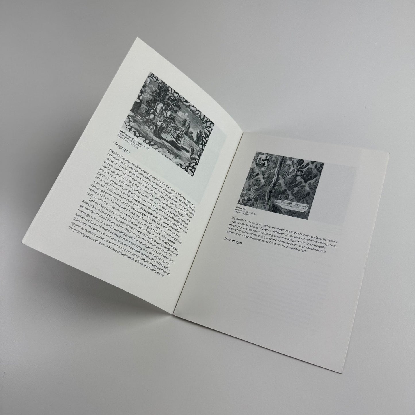 Leaflet for Jeffrey Dennis: Recent Paintings | New Gallery, 1986 text Stuart Morgan