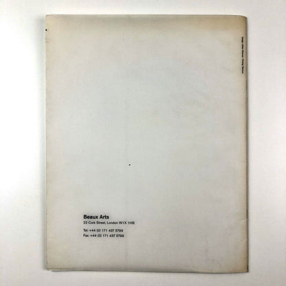 Frink | Elisabeth Frink exhibition booklet | Beaux Arts Gallery, London 1997