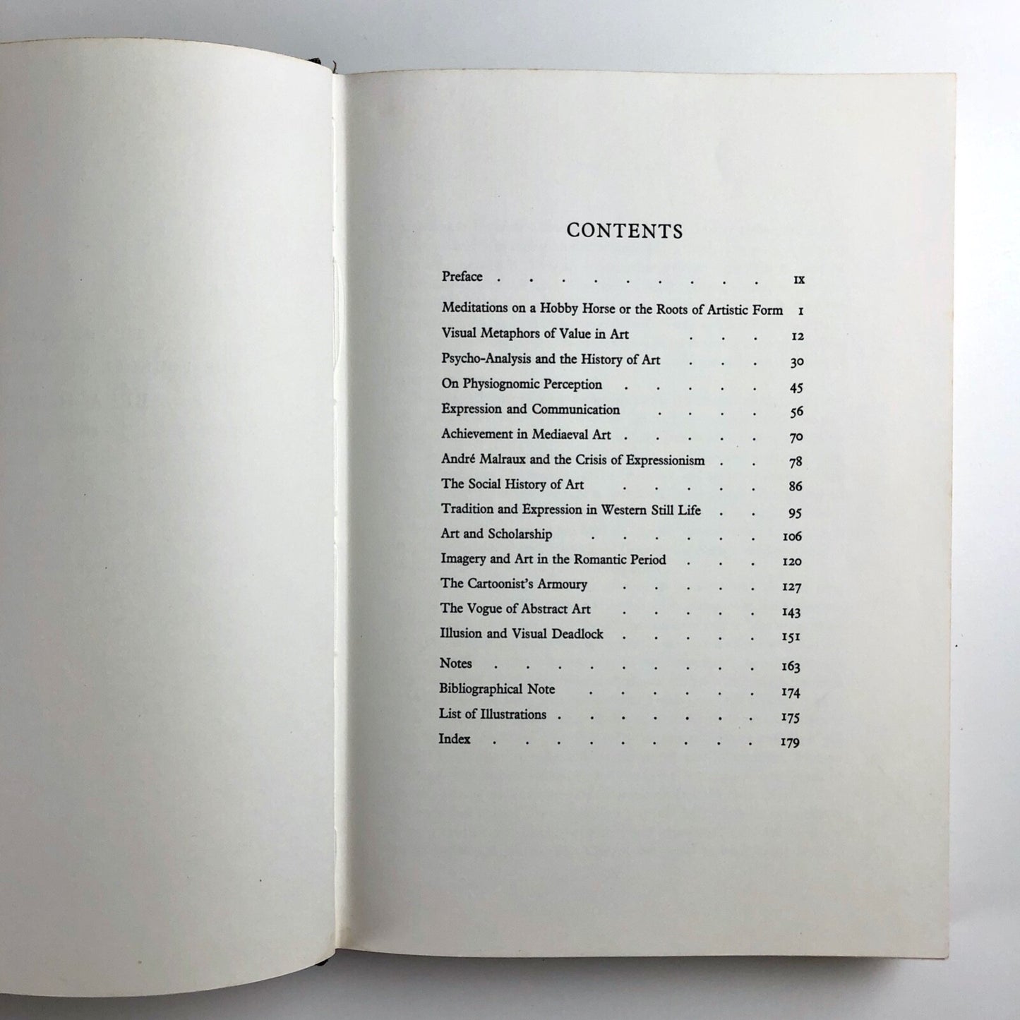 Meditations on a Hobby Horse and Other Essays on the Theory of Art, by E.H. Gombrich | Phaidon Press, 1963