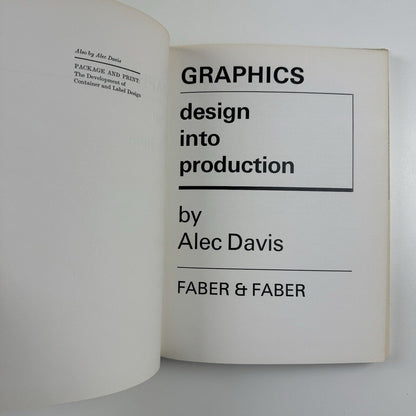 Graphics design into production by Alec Davis | Faber & Faber, 1973