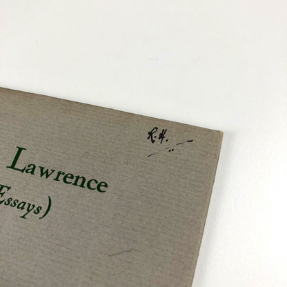 D.H. Lawrence (Two Essays) John Middleton Murry | Cover design by Raymond McGrath