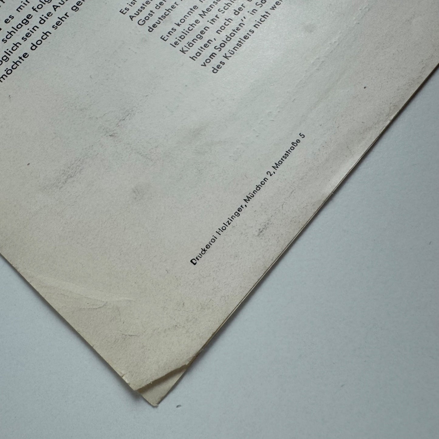 Leaflet for Frans Maserell | Galerie Karin Hielscher, Munich, 1951